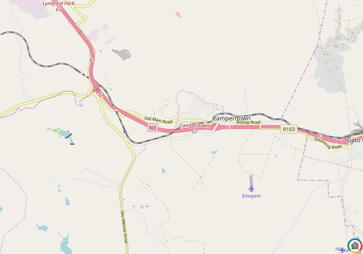 Map location of Camperdown